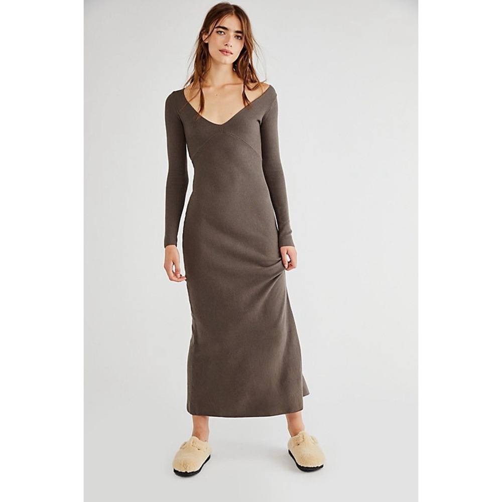 Free People FP Beach Trixie Sweater Maxi Dress